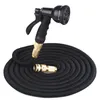 Watering Equipments Retractable Hose Natural Latex Expandable Garden Washing Car Fast Connector With Water Gun