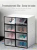 1 pc Multicolor Storage Organizer Plastic Shoe Storage Box Flip Cover Shoe Storage Artifact Thickening 2022 L230705