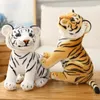 23/27 / 33cm de Alta Qualidade Kawaii Squatting Tiger Plush Toy Simulação Tigres Boneca Macio Presentes de Aniversário de Natal para Crianças LA299