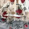 Sommer Elegante Frauen Spitze Stickerei Patchwork Kleid Vintage Damen Oansatz Midi Kausal Fee 210423
