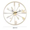 Искусство творческие настенные часы безмолвный современный дизайн большие роскоши северные настенные часы гостиная Reloj Cared домохозяйство 50 H1230