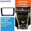 2 Din Auto DVD GPS Radio Fascia Panel Rahmen Dash Trim Kit für 2009 2010 2011 2012 2013 2014 Skoda superb 210*210*130mm