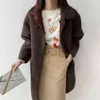 Colorfaith Autumn Winter Women Jackets Warm Korean Style Office Lady Coat Outerwear Wool Blends Wild Long Tops JK1280 211118