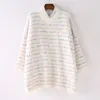 H.SA Autumn Winter Women Pink Sweater and Pullovers Oversized Long Harajuku Christmas Knitwear White Pull Femme 210417