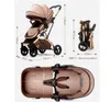 Carrinho de carrinho pode sentar, deitar, levemente dobrar, absorção de choque da paisagem alta, bebê recém-nascido bidirecional