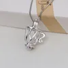 Pendentif Colliers MeiBaPJ Real 925 Silver Magic Make Wish Box DIY Teapot Collier avec perle d'eau douce naturelle Fine Party Bijoux