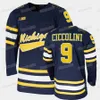 Michigan Wolverines Hockey Jersey Quinn Hughes Dylan Larkin Cam York Strauss Mann Thomas Bordeleau Matty Beniers Owen Power Jack Becker Jimmy Lambert Zach Hyman