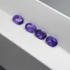 10 pièces 1 sac naturel brésilien améthyste pierre précieuse forme ovale 6x8mm violet pierres précieuses originales pour la fabrication de bijoux de mode H1015