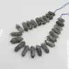 Pendenti a doppio punto da 15,5 "Strand LaBradorite/Moonstone/Sunstone, gemme perforate in alto sfaccettate di ghiottonia