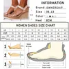 Femmes coins sandales 2021 Femme Plateforme Femme Chaussures en daim décontractées Madiennes Sangle de boucle transparente de la cheville plus taille 35-43