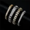 Iced Out Chain Cubic Zirconia Bracelet Geometric Zirconal Armband Män Kvinnor Smycken