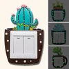 Lichtgevende Cartoon Plant Home Light Switch Cover Room Decor 3D Siliconen Outlet Muursticker Schakelt Stickers