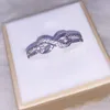 Cluster ringar mode kristall 8-formad förlovnings ring personlighet enkel kvinnlig romantisk födelsedagspresent