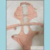 Pływanie odzież sprzęt sprzęt sportowy na zewnątrz lato Zobacz przez stroje kąpielowe bikini dla kobiet Letter Swimsuit Bandaż Garnitury kąpielowe Sexy One-P