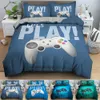 2/3 PCS Gamer Duvet Cover Set Pościel Dzieci Chłopcy Łóżka Kołdra Comforter 210615