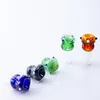 Smoking Pipe Glass Bong Bowl Mushroom Style 10mm 14mm 19mm Male Female Colorful Dab Rig Bubbler Pipes Glass Bowls Smoking Accessories