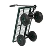 2022 equipamentos de rega 86 * 46 * 97cm madeira de ferro quatro rodas quadrado jardim wagon verde