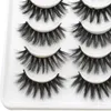 20 pares de pestañas de visón 3D Fuax visón pestañas postizas paquete natural grueso tenue pestañas esponjosas volumen pestañas postizas extensión de maquillaje pestañas de seda personalizar logotipo