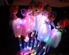 Light Up Wand Sticks LED Glödande Princess Doll Magic Wands With Dress Toy For Kids Pretend Play Prop Batterier inkluderade rosa blå lila