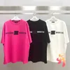 T-shirts T-shirts Weiidon Hoge kwaliteit Plastic merk Kleine vierkante korte mouwen Oversize vrouwen Welldone Casual T-shirts