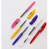 Gel pennor 6st monami matte 2091 bläck penna set pastellfärg fat 0,5 mm punkt svart skriv kontor signatur skolmaterial f119