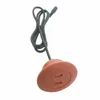 家具アクセサリーRAL 8004銅茶色の色ラウンドデュアルUSB2.0ソファーベッドキャビネットのための充電ソケットナイトスタンド携帯電話のスマートウォッチ大会の充電