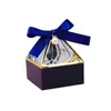 Present Wrap Gem Tower Bronzing Candy Box Small Cardboard Wedding Card Decoration Packaging Event