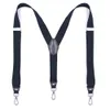 Heavy Duty Suspenders with Swivel Hooks for Men Work Jeans Y Back Big and Tall Adjustable Elastic Trouser Braces Belt Loop Strap