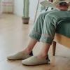 Youdiao tofflor med avtagbara enda husskor tysta vattentäta tofflor för att gå Dual-Purpose Shoes Flats Skor TPR EVA K722