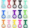 Party Favorit 120pcs Promotion Julklappar Färgrik sjuksköterska Brosch Fob Tunika Fickur Silikon Täck NURSE-WATCHES SN3179