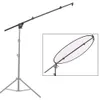 Hållare Standfotostudio Fotografi Reflektor Diffuser Boom Arm Support med Clip Extendable Bracket Swivel Grip Head Clamp