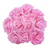 25 têtes 8 CM nouveau coloré artificiel PE mousse Rose fleurs mariée Bouquet maison mariage décor Scrapbooking bricolage fournitures
