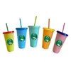 5pcs 710ml 24oz Glitter Flash Flash Shiny Cup Congling Cloving Tumbler Coffee Coffe With High Cature Cup Gift 210409