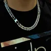 Männer Halskette Kette am Hals Hip Hop Stahl Edelstahl Freundschaft Steampunk Cuban Link Long Schmuckketten276K