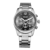 Montre pour hommes MEGIR marque multi-fonction lumineuse étanche montres à quartz bracelet en acier inoxydable sport Reloj Hombre horloge montres-bracelets