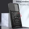 Lens Protection Shockproof Phone Cases For Samsung Galaxy S22 S21 S20 FE Note 20 Ultra Magnetic Finger Ring Holder Cover