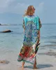 Plus Size Plaża Cover Up Robe Plage Sarong Swimsuit Cover Pareos de Playa Mujer Beachwear Kostium kąpielowy Kobiety Maxi Dress 210629