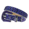 Mode Luxury Strap Rhinestones Belts Western Cowgirl Cowboy Leather Diamond Studded Belt Pin Egle For Men Women8866604