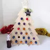 Árvore de Natal Rack de vinho de madeira Calendário de contagem regressiva 24 dias presentes de suporte de garrafa de feriado Xmas decorações 211019