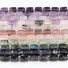 Oregelbunden Faceted Natural Rose Quartz Amethyst Prehnite 11x16mm Loose Spacers Pärlor för smycken som gör DIY armband halsband