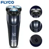 Flyco آلة الحلاقة الكهربائية آلة الحلاقة المتقلب الحلاق السلامة لحية قابل للغسل الشعر مزيل كهربائي أوم FS373 ماكينة حلاقة للرجال P0817