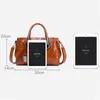 Omuz Çantaları Lüks Çanta Kadın Tasarımcı Crossbody 2021 Vintage Yağ Balmumu Deri Çanta Bir Ana Bolsa Kesesi Feminina