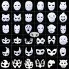 Protezione ambientale fai-da-te Maschera mascherata bianca Maschere per feste di Halloween Disegno a mano in bianco Maschera facciale T9I001358