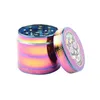 40mm 4 strati in lega di zinco fumo smerigliatrice stampa a colori modello di testa fantasma Dazzle color Rettificatrice