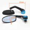 Motorcycle Bike Cruiser Chopper ATV Aluminum 7/8'' 22mm Handle Bar End Side Rear View Mirror