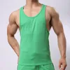 Running Jerseys Men Tank Top Solid Soft Gym Vest Racerback Bodybuilding Muscle Fitness Sleeveless T-shirt For Male Man Jogger Clothes