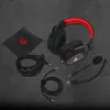 Redragon h510 zeus wired play headset 7.1 surround sound foam ear pillow memory with removable microphone for pc/ and xbox one7690725