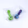 Little Bee Reting Pipe Hand Pipes Colorful Bubbler With Glass Bowl Nectar