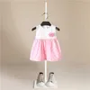 Baby meisje kleding baby jurk stijl zomer bloem verkoop baby meisje mode jurk stijl meisjes kerstjurk kerstkleren Q0716