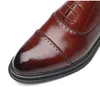 Jurk schoenen dadijier heren lederen mannen zwart Italiaans klassieke formele brogues Oxford bruiloft St100